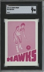 1972 Topps #96 Don May 9 card progressive proof.